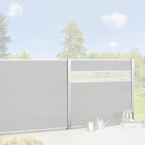 Alu-Pfosten für Zaun Ibiza