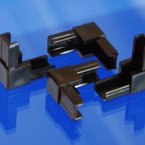 Aluline Eckverbinder Schwarz 4 Stück