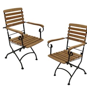 Klappsessel JAKARTA mit Armlehnen, 2er Set