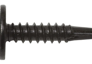 Bohrschraube Linsenkopf schwarz verzinkt