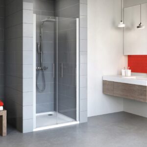 ExpressPlus Alexa Style 2.0 Pendeltür für Nische, alu-natur, Klarglas