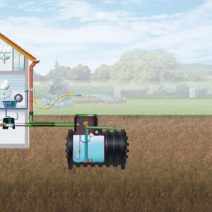 MONO Erdtank, schwarz, oval