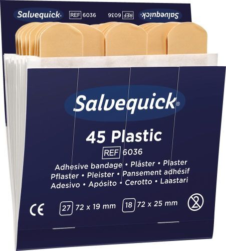 2101458 salvequick nachfuellpackungen wasserabweisende kunststoff pflaster
