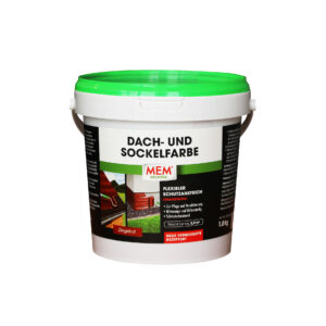 Dach- und Sockelfarbe ziegelrot