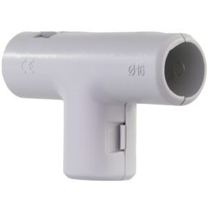 ISO-T-Stück starr 2Stück grau