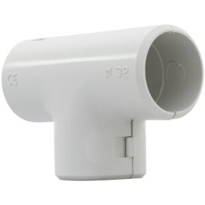 ISO-T-Stück starr 2Stück grau