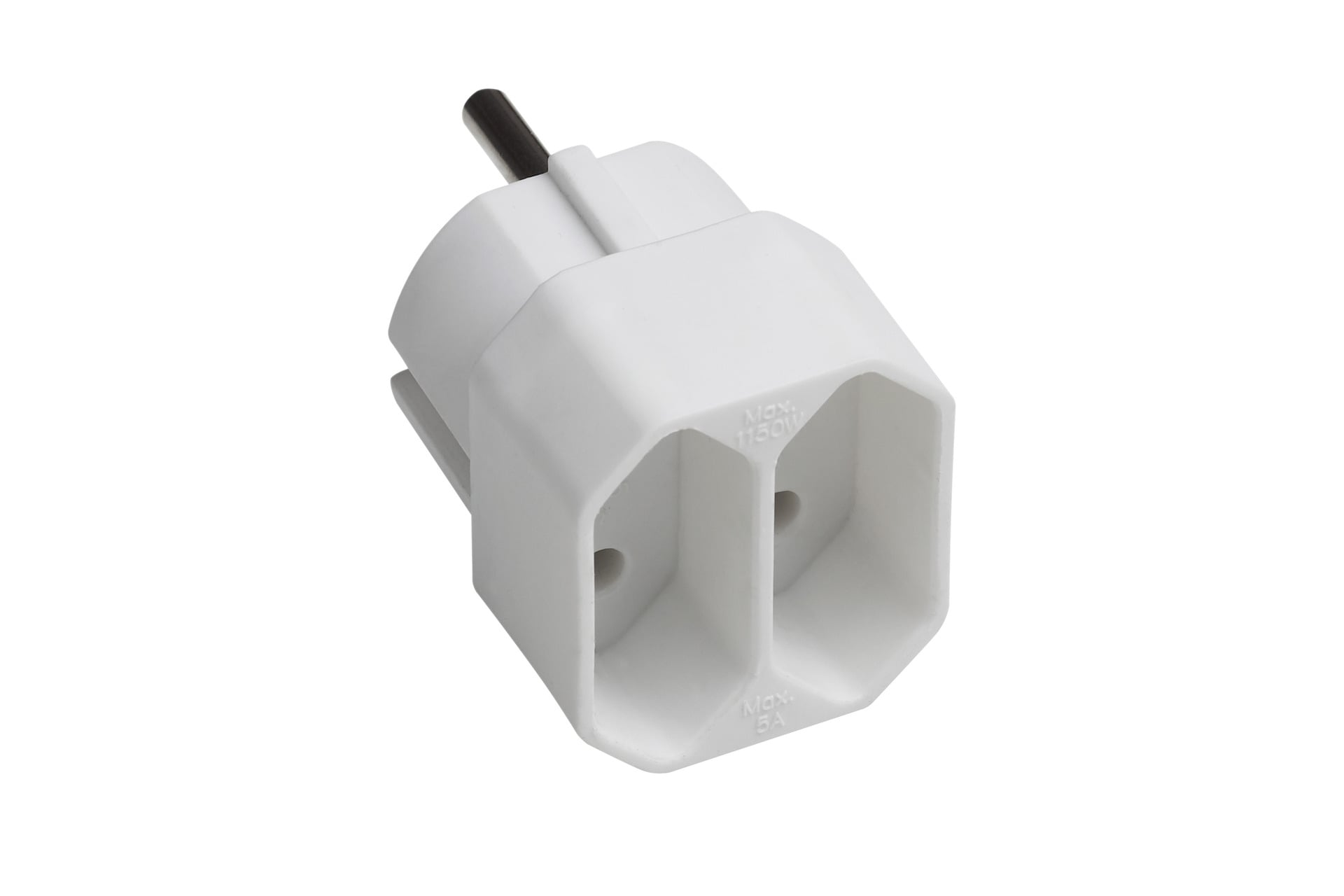 2122440 euro adapter 2 fach weiss