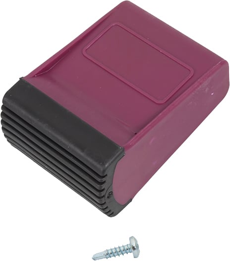 2126684 traversenfusskappe violett 1 stueck