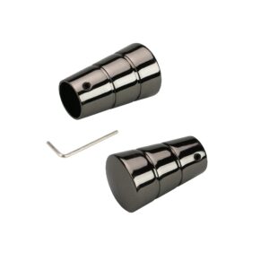 Endstück mit Rille für Innenlauf Ø16mm, titan, 2 Stück