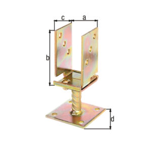 U-Pfostenträger z. Aufschrauben