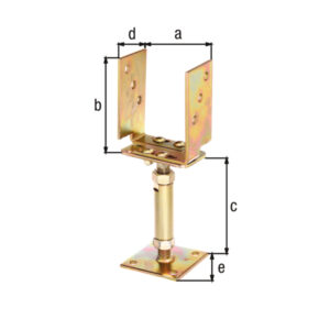 U-Pfostenträger z. Aufschrauben