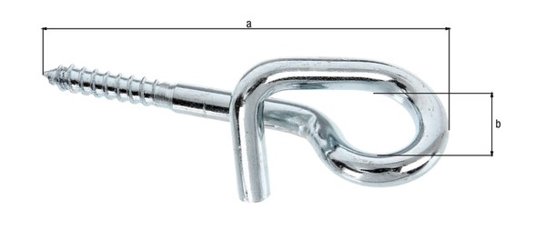 2149935 schaukelhaken mit holzschraube zum einschrauben