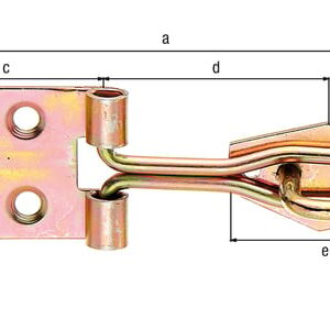 Überfalle m.Schlaufe aus gerolltem Draht m.Öse verz.