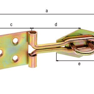 Überfalle m.Schlaufe aus gerolltem Draht m.Öse verz.