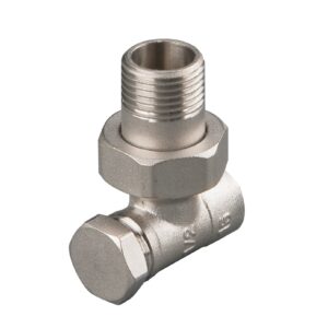 Heizkörperverschraubung Eckform DN 15, 21,3 mm (1/2") x 15 mm