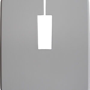 Kunststoffrosette K12, weiß, 138 x 115 mm