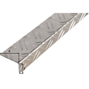 Winkelprofil Riffel-Prägung ungleichsch.