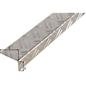 Winkelprofil Riffel-Prägung ungleichsch.