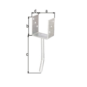 U-Pfostenträger/Betonanker Rundstahl zEinbet.