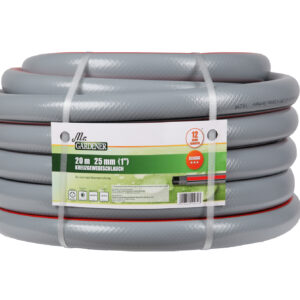 Kreuzgewebe-Gartenschlauch Classic rot/schwarz