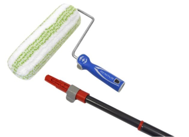 2194745 fassadenrollerset 3 teilig inkl teleskopstange