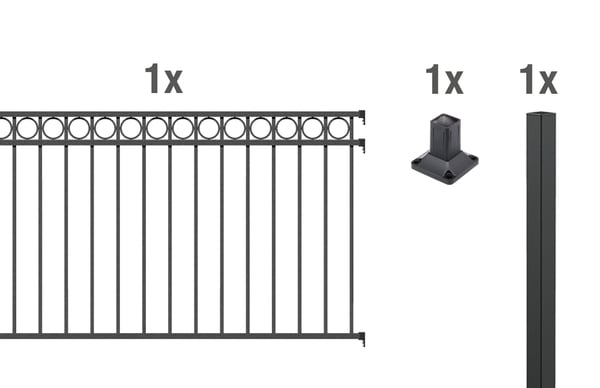2199244 anbauset zierzaun circle 2m
