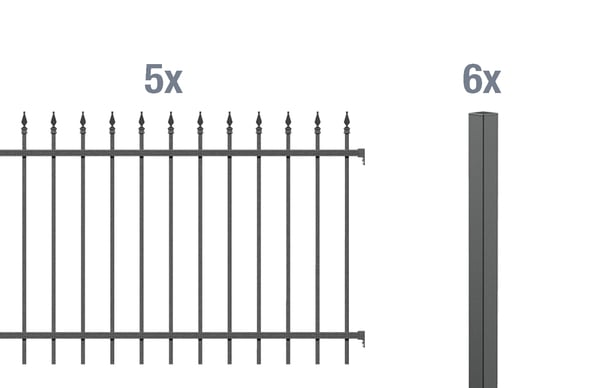 2199256 grundset zierzaun chaussee 10m