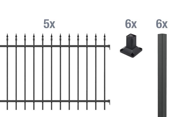 2199257 grundset zierzaun chaussee 10m