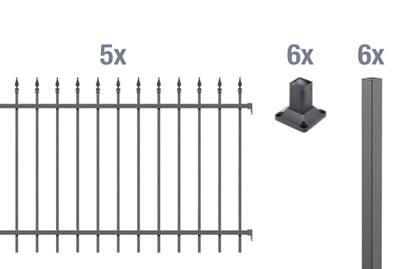 2199259 grundset zierzaun chaussee 10m