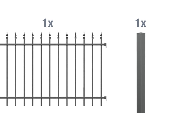 2199264 anbauset zierzaun chaussee 2m