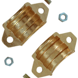 Schlauch-Klemmschalen Messing 3/4