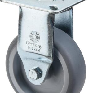 Bockrolle 75mm,A310 Platte,Gummirad,GL A310.A80.075