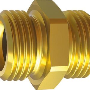 Doppelnippel, Messing AG G1/4" x G3/8", SW 19mm RIEGLER