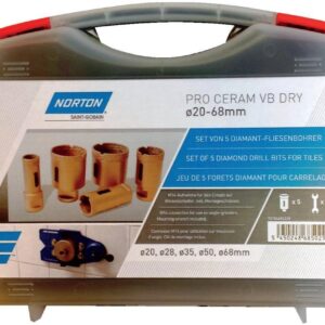 Fliesenbohrkoffer f. Wks.6,8,10,12,35,45,68mm