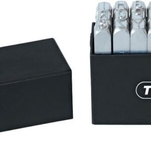 Schlagbuchstaben-Satz vernickelt Schrifthöhe 10mm TURNUS