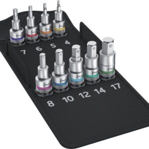 Schraubendr.Eins.Grt.1/2" 9tlg. Hex m.Haltef.