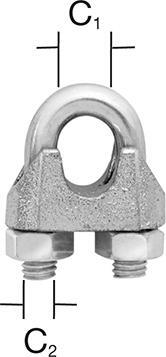 2222188 seilklemme bis 8 mm verz 2 st