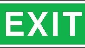 Sicherheitsschild Fol EXIT 300x105 mm