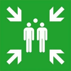 Sicherheitsschild Fol Sammelstelle 400x400