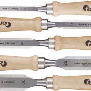 Stechbeitel-Satz Holzheft5-tlg. im Karton FORTIS