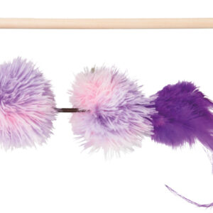 Spielangel mit Pompom-Bällen