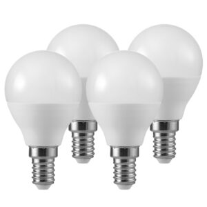 LED Leuchtmittel Tropfen Matt 4Er-Set