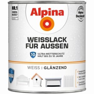 Weißlack für außen