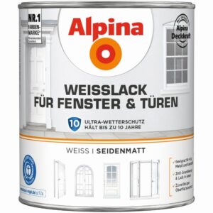 Weißlack für Fenster und Türen