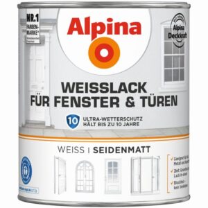 Weißlack für Fenster und Türen