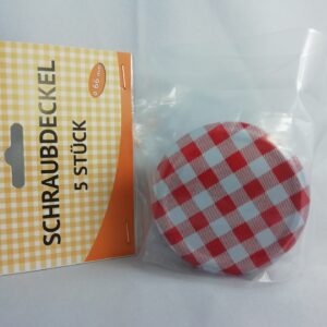Schraubdeckel 5er kariert