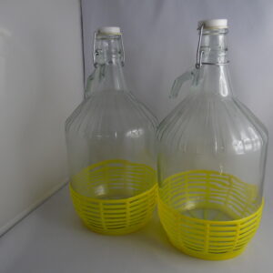 Weinballon 5 Liter mit Drahtbügelverschluss 2er Pack