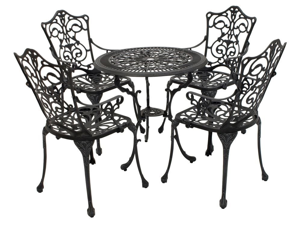 2257826 bistroset jugendstil aluguss