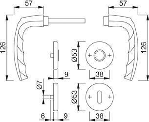 2270875 garnitur rosette1530 42kv 42kvs r l f1 8 8 sk ol