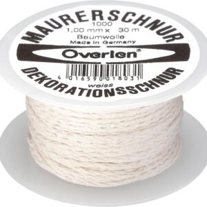 Baumwollkordel 1,0mm 30m weiß Overmann